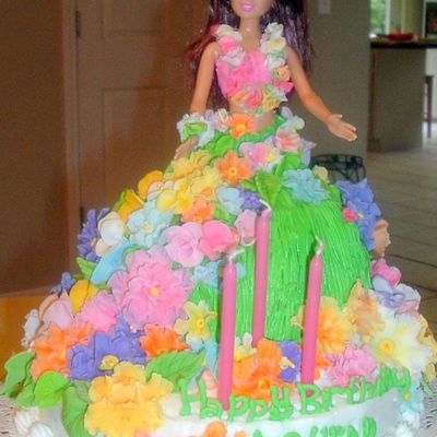 Hula Barbie Cake