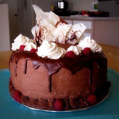 Chocolate-Raspberry Cake