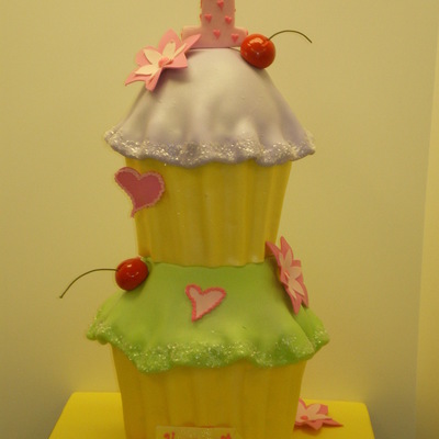 Lavender & Lime Green Cupcakes