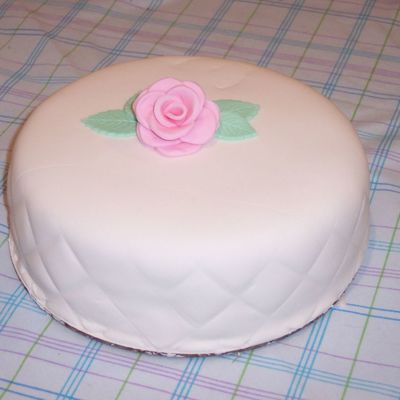 First Fondant Class Pink Rose
