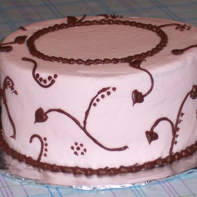 Pink And Brown Piping