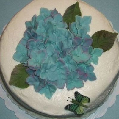 Gumpaste Hydrangeas & Leaves