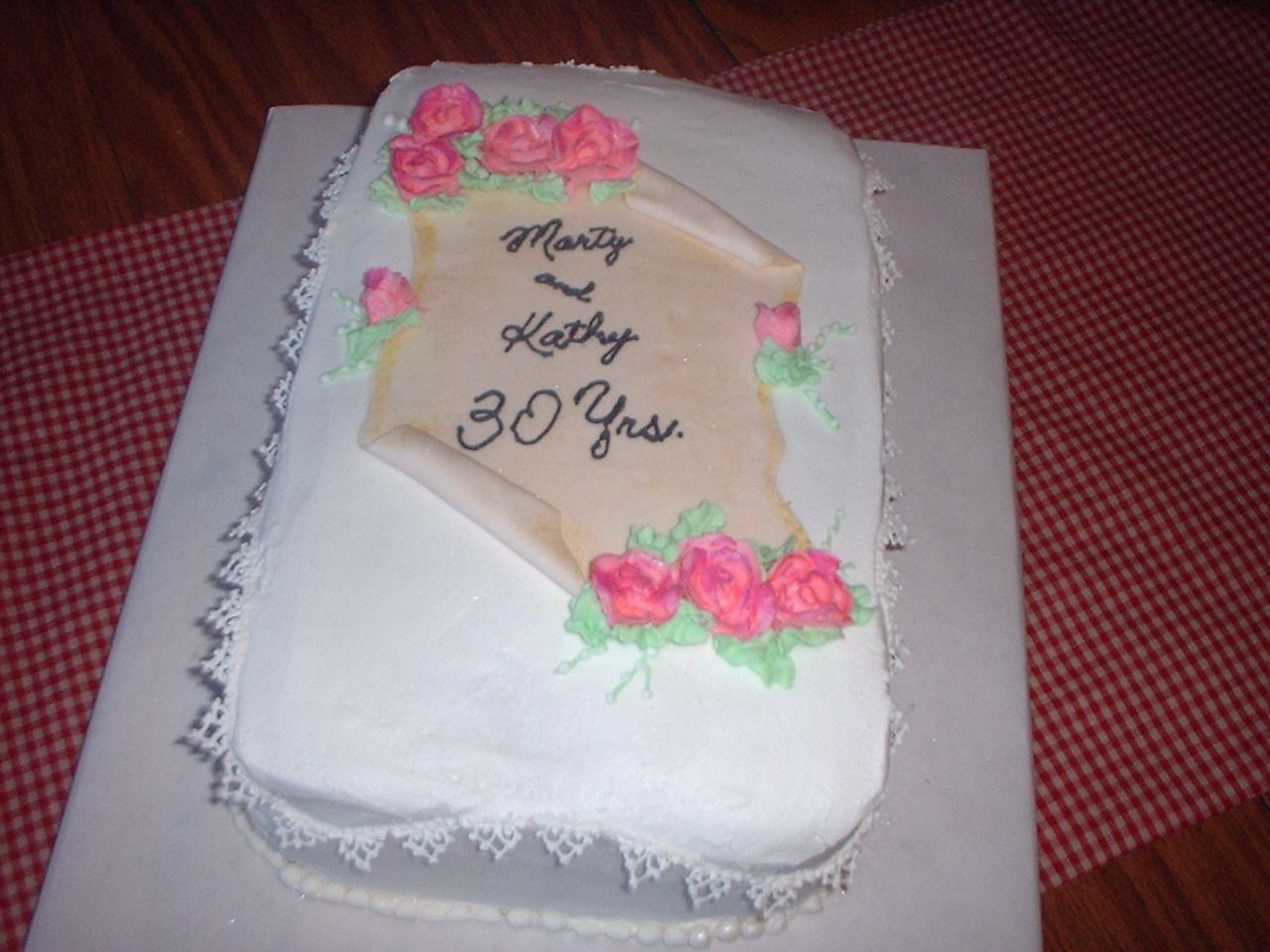 Mom & Dad Anniversary Cake
