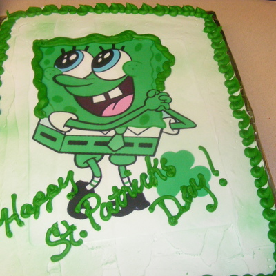 Spongebob St Patricks Day Cake