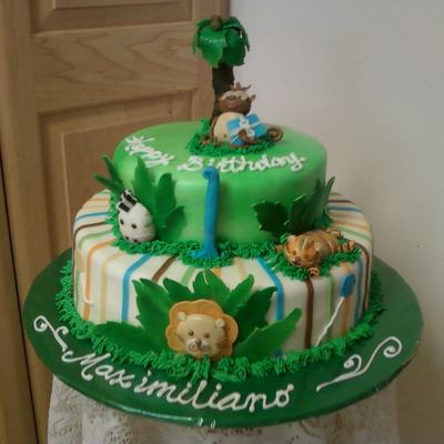 Jungle Theme Cake