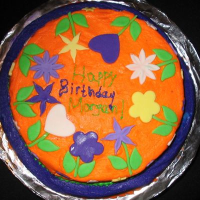 Purple And Orange Cake