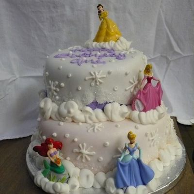 Winter Princess Birthday Cake