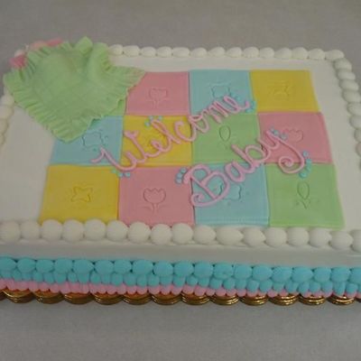 Baby Shower Quilt Cake