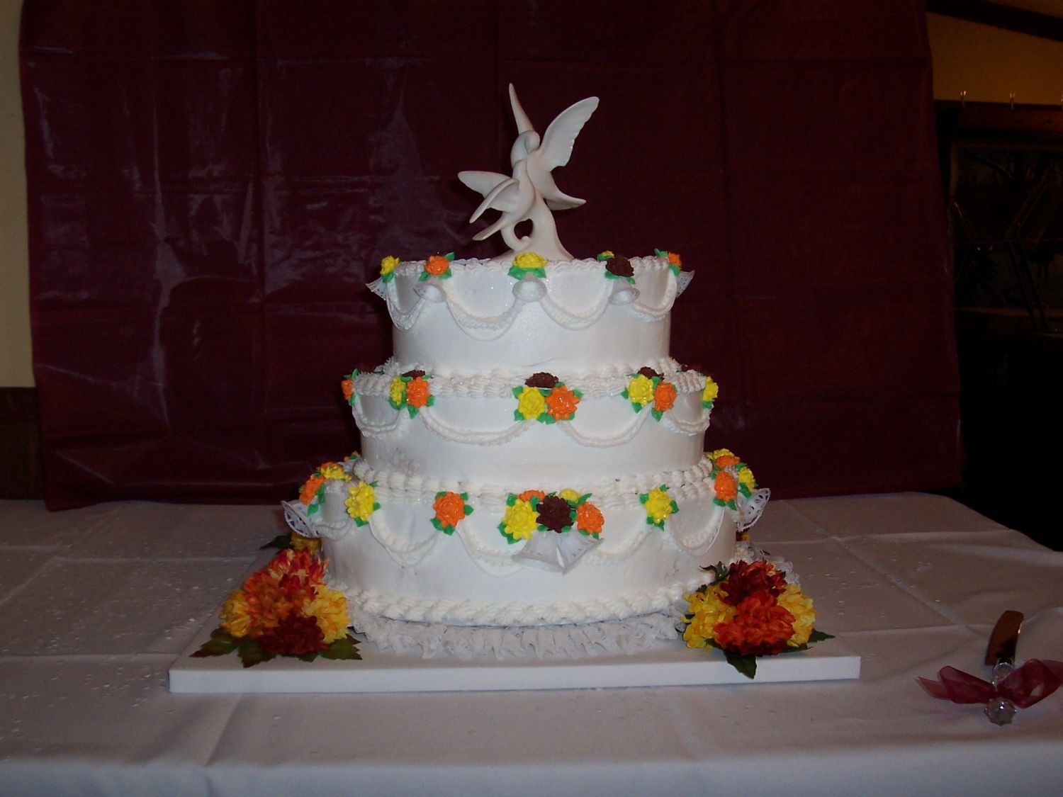 Oval Wedding Cake