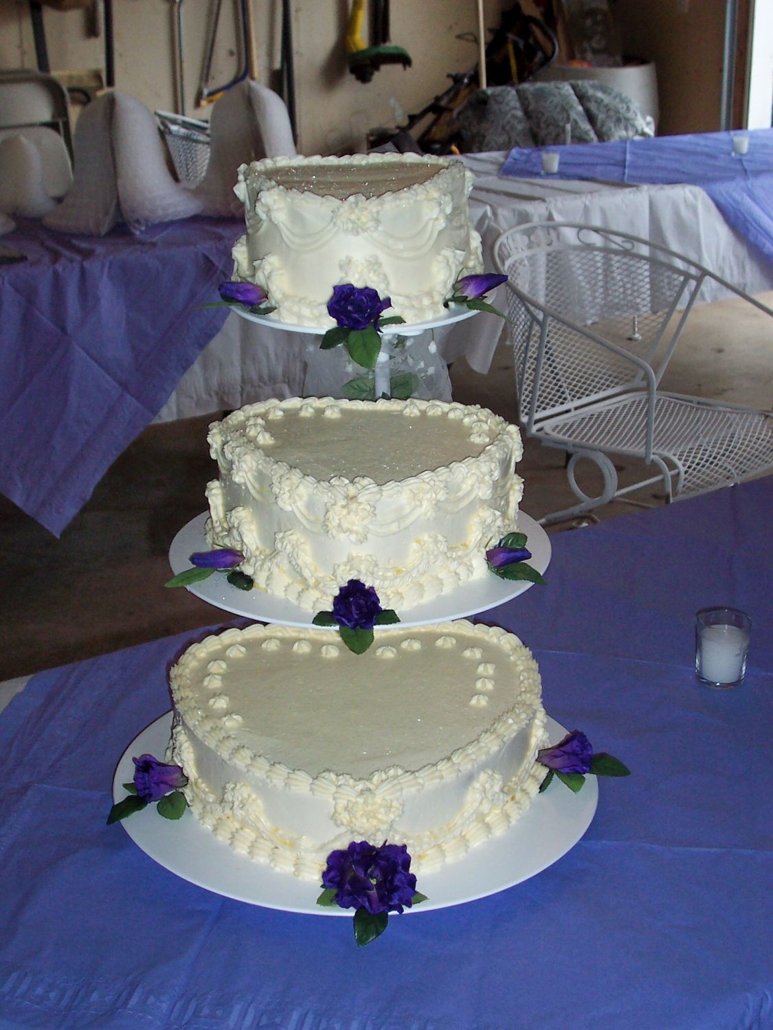 Heart Shaped Wedding Cake