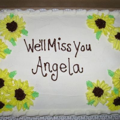 Sunflower Going Away Cake