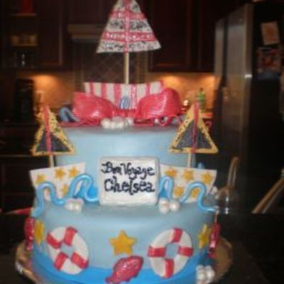 Bon Voyage To College Cake