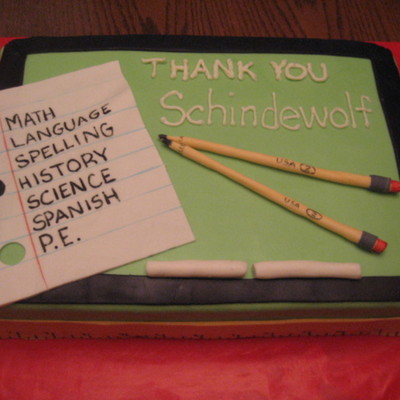 School Appreciation Cake