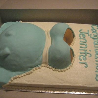 Pregnant Belly Cake