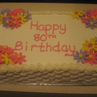 80Th Birthday Cake