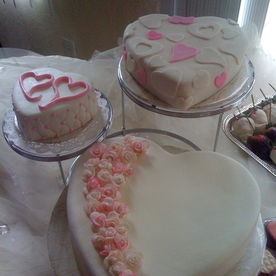 Heart Wedding Cake