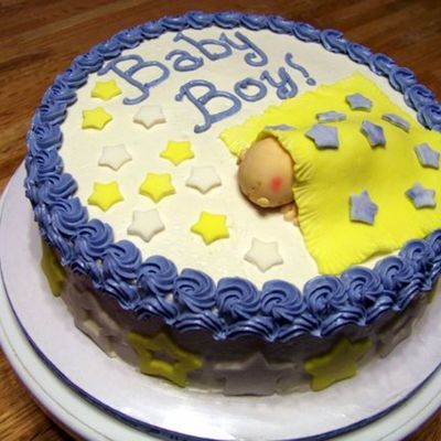Baby Boy Shower Cake