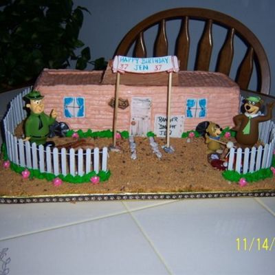 Yogi Bears Campground Birthday Cake