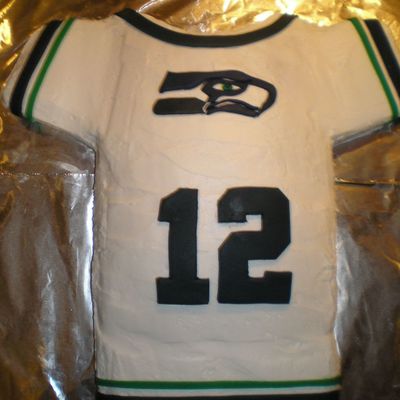 Seahawks Jersey Cake