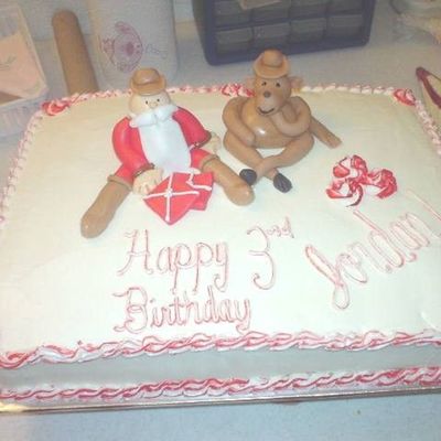 Santa Birthday Cake