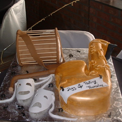 Saxophone And Drum Cakes