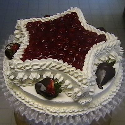 Cherry Star Cake