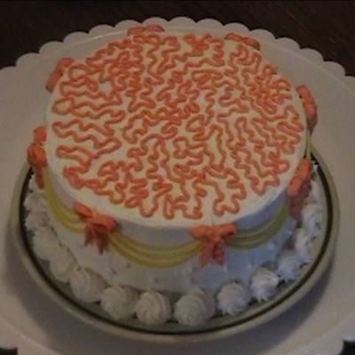 Peach Cornelli Lace