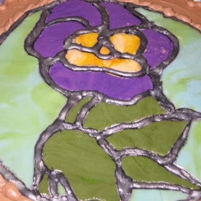 Stained Glass Pansy