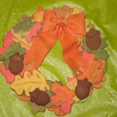 Fall Cookie Wreath
