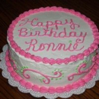 Scroll Birthday Cake