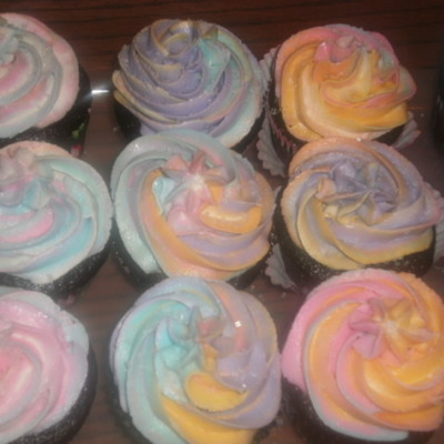 Airbrush Look Cupcakes