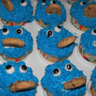 Cookie Monster Cupcakes