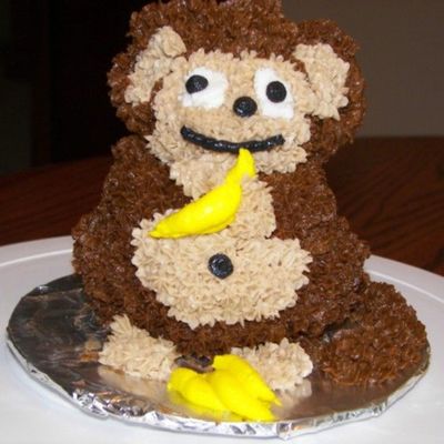 Mini 3 D Monkey Cake