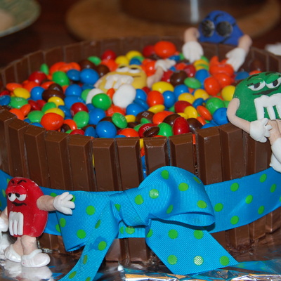M&m Candy Barrel Cake