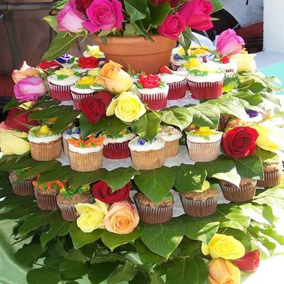 Tiered Cupcake Celebration Cake