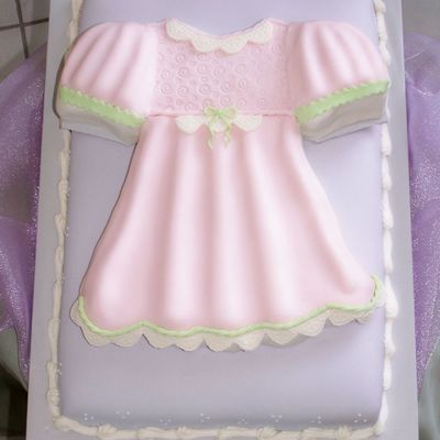 Baby Doll Dress Baby Shower Cake