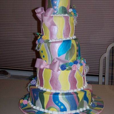 My Version Of A Cake Done By A Famous Decorator (Cp)