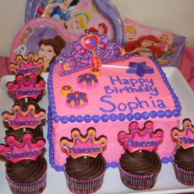 Princess Tiara Birthday Cake