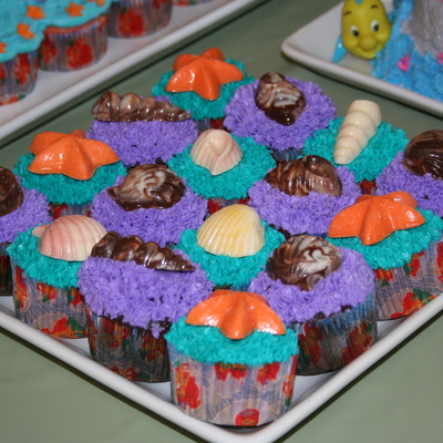 Seashell Cupcakes