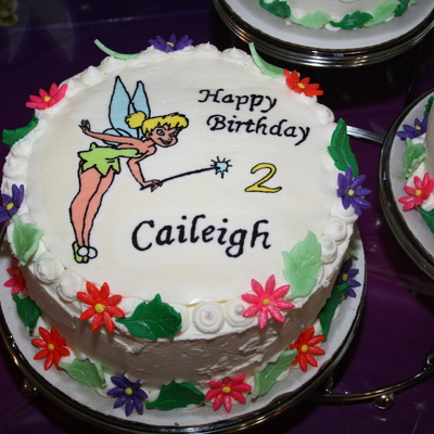 Tinkerbell Flower Cake