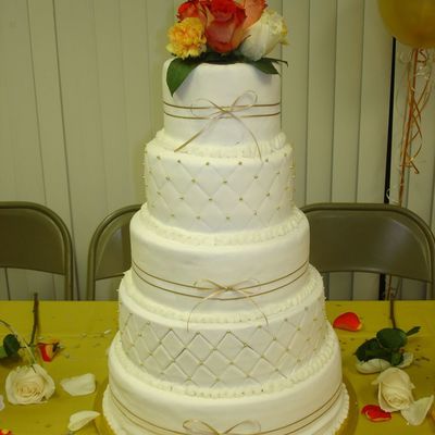 White And Gold Wedding