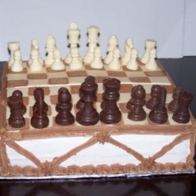 Chess Game Birthday Cake