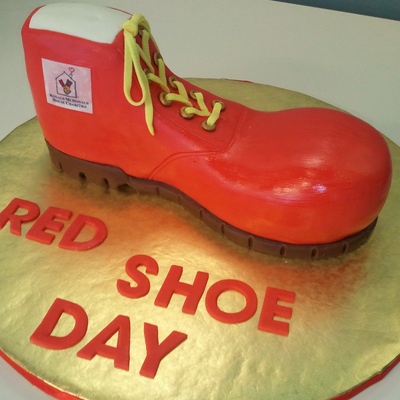 Ronald Mcdonald Red Shoe Cake