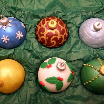 More Cupcake Tree Ornaments