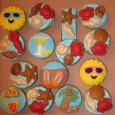 Summer Fun Time Cupcakes