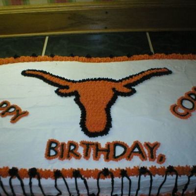 Longhorn B-Day Cake
