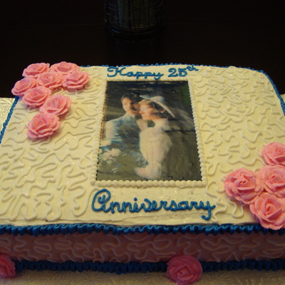 25Th Anniversary Cake