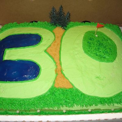 30Th Birthday Golf Cake