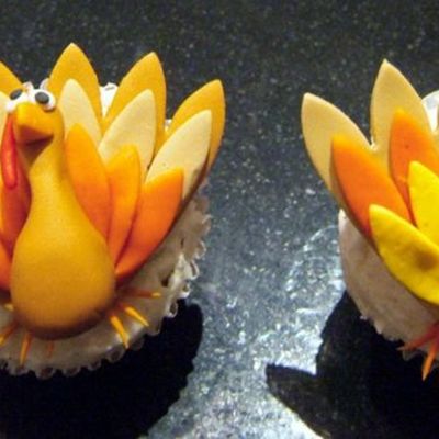 Thanksgiving Turkey Cupcakes