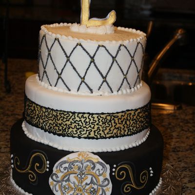 Black, White, Silver, And Gold